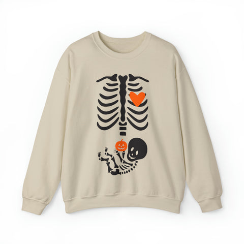 Skeleton Halloween Maternity Sweatshirt, Funny Pregnancy Announcement Shirt 2023, Pregnant Women Costume, Fall New Mom Sweater, Mommy to Be