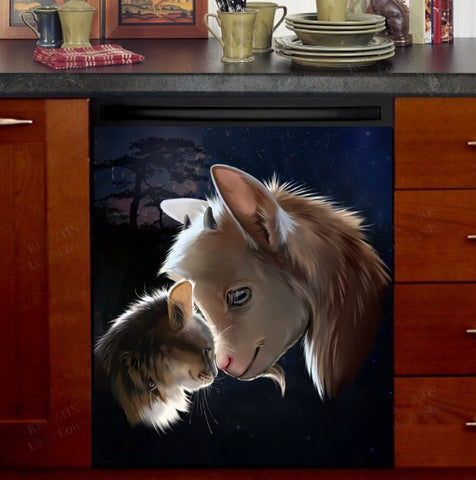 The Best Barnyard Friends Dishwasher Magnet Cover Kitchen Decoration Decals Appliances Stickers Magnetic Sticker ND