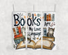 Books Are My Love Language Tumbler, Cute Tumbler Gift Idea, Cute Valentine's Day Art DL