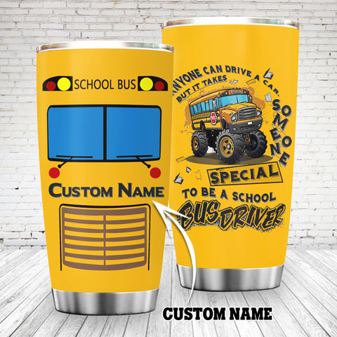 A School Bus Driver Tumbler Custom TXX