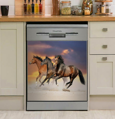 Horse 3 Inspired Beauty In The Desert Decor Kitchen Dishwasher Cover