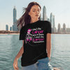 Women Shirt Pink Jeep I don't like cancer Ribbon Shirt, Breast Cancer Awareness Shirt, Flower Pink Ribbon Shirt