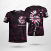 Women Shirt Pink Flower Ribbon Shirt Full Print, Breast Cancer Awareness Shirt, Flower Pink Ribbon Shirt