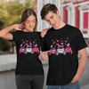 Jeep Girl Shirt Pink Jeep vs Ribbon Shirt Full Print, Breast Cancer Awareness Shirt, Flower Pink Ribbon Shirt