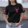 Hunting Breast Cancer In October We wear pink T-shirt 3D TM  Hunter Black Shirt, Pink Ribbon Shirt