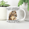 I Would Rather Stand With God Mug Jesus Mug Gifts for Horse Lovers Christian Gifts