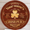 Irish Pub Personalized Barrel End Bar Sign St Patrick’s Day Sign Decor Gifts HT
