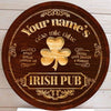 Irish Pub Personalized Barrel End Bar Sign St Patrick’s Day Sign Decor Gifts HT