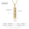 Personalized Engraved Name Date Mothers Day Necklace Mom Jewelry Gift For Mom Grandma Wife HT