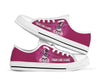 Flag Skull Canvas Shoes Fight Like A Girl Pink