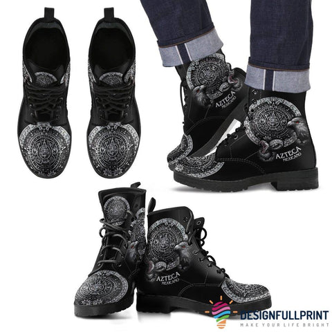 Gift For Mexican New Comfortable Lace Up Leather Mexican Patriotic Unisex Boots