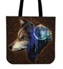 Wolf Brown Tote Bag