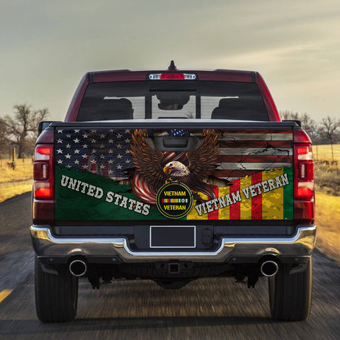 United States Vietnam Veteran Truck Tailgate Decal Vietnam Veteran Gifts HT