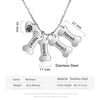 Personalized Dog Bone Pet Paw Mothers Day Necklace Mom Jewelry Gift For Mom Grandma Wife HT