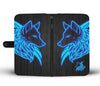 Wolf Neon Wallet Case