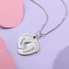 Personalized Baby Feet Mothers Day Necklace With Birthstones Mom Jewelry Gift For Mom Grandma Wife HT