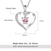 Personalized Name Heart Mothers Day Necklace With Birthstones Mom Jewelry Gift For Mom Grandma Wife HT
