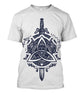 All Over Print Viking Symbols
