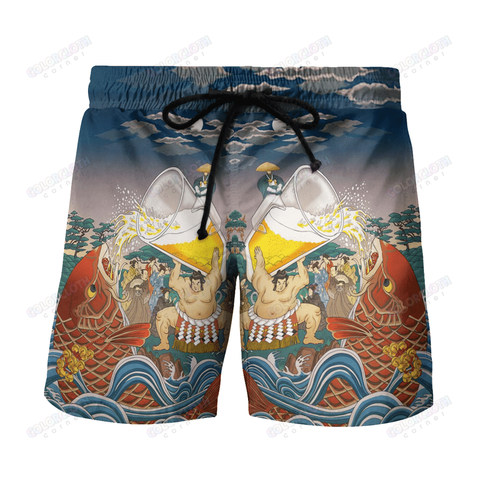 Men Beer Shorts Beer Hawaiian Shorts 02 TV053250