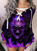 Gift For Skull Lovers Sexy Lace-up Dress For Women HT