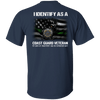 I Identify As A Coast Guard Veteran Shirt U.S Coast Guard Thin Green Line Flag Eagle Shirt HN