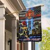 Fire Honor Rescue Courage 9-11 Never Forget Firefighter American Flag Memorial Day American And Buidlings Flag  American Flag - September 11 - Never Forget Flag American Patriot Flag, 20th Anniversary Patriot Day Gift
