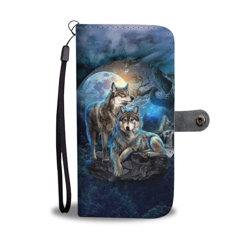 Cherokee Wolf Wallet Case