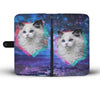 White Cat Wallet Case