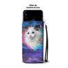White Cat Wallet Case