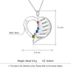 Personalized 925 Silver Mothers Day Necklace With Birthstones Mom Jewelry Gift For Mom Grandma Wife HT