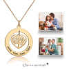 Personalized Tree of Life Mothers Day Necklace Mom Jewelry Gift For Mom Grandma Wife HT