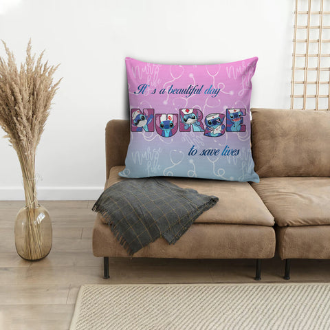 It's A Beautiful Day To Save Lives Nurse Pillow Nurse Cushion Home Decor HN