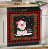 Pig Merry Christmas Dishwasher Cover Kitchen Appliance Decal Christmas Home Decor Xmas Gift HT