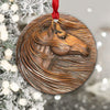 Horse Wood Carving Ornament Christmas Tree Hanging Ornament Home Decor Xmas Gift For Horse Lovers HN