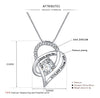 Thank Mom Heart Crystal Mothers Day Necklace Mom Jewelry Gift Card For Her, Mom, Grandma, Wife HT
