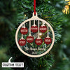 Personalized Christmas Ornament, Custom Family Gift Christmas Tree Decoration