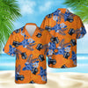 Thin Blue Line Hawaii Shirt POLICE SEAMLESS PATTERN HAWAIIAN SHIRT HT
