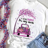 I WEAR PURPLE FOR MY MOM ALZHEIMER'S T-SHIRT