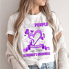 I WEAR PURPLE IN MEMORY OF MY MOM ALZHEIMER'S T-SHIRT
