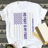 HIS FIGHT IS MY FIGHT T-SHIRT, Alzheimer's Shirt, Wear Purple Tee Shirt