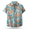 PIG HIBISCUS HAWAIIAN SHIRT