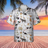 FARM ANIMAL DRAWING PATTERN HAWAIIAN SHIRT