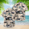 Thin Blue Line Hawaii Shirt POLICE CARS SEAMLESS PATTERN HAWAIIAN SHIRT