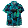 BLACK COW LEAFY HAWAIIAN SHIRT