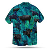 BLACK COW LEAFY HAWAIIAN SHIRT