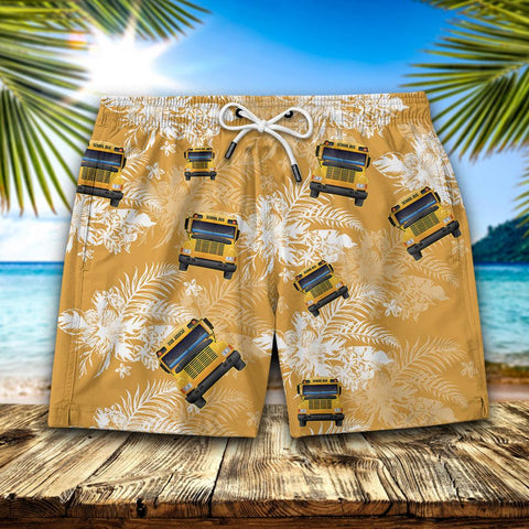 PATTERN SCHOOL BUS HAWAIIAN SHORT Men Hawaii Shorts