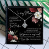 To My Mom Crystal Mothers Day Necklace Mom Jewelry Gift Card For Her, Mom, Grandma, Wife HT