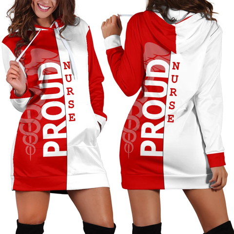 Proud Nurse Hoodie Dress