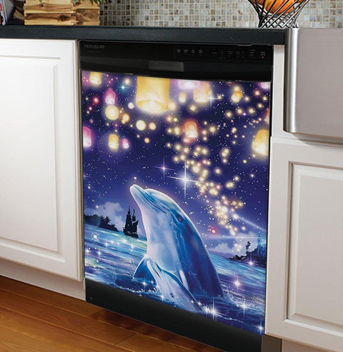 Dolphin 02 Dishwasher Cover, Gift for Mom, Mothers Day Gift