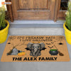 Personalized It's Freakin' Bats I Love Halloween Doormat Elephant Halloween Decorations Home Decor Mat HT
